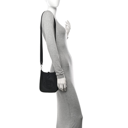 Hermes Taurillon Clemence Evelyne TPM Black 2 of 11