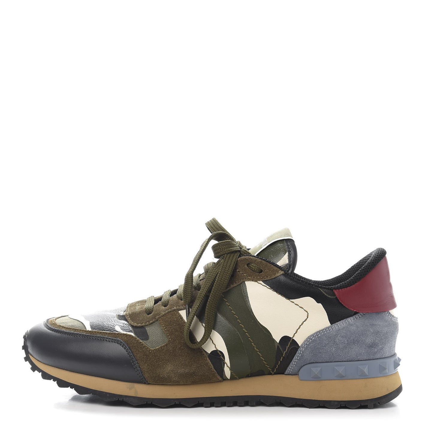Nappa Suede Camouflage Mens Rockrunner Sneakers 42 Multicolor