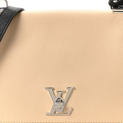 Louis Vuitton Soft Calfskin Lockme II Top Handle Vanille Black 7 of 9