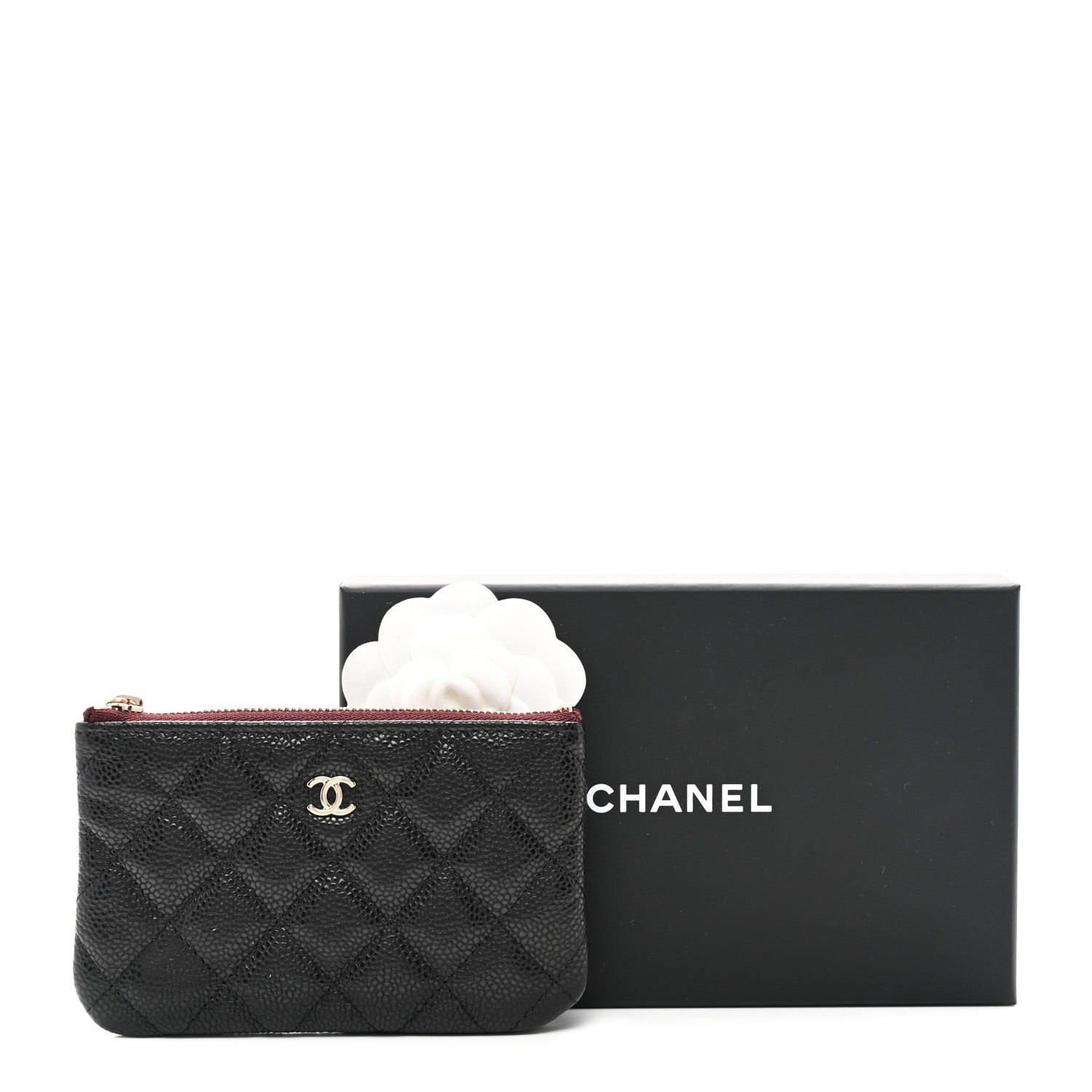 Chanel Caviar Quilted Small Cosmetic Case Black 8 of 8