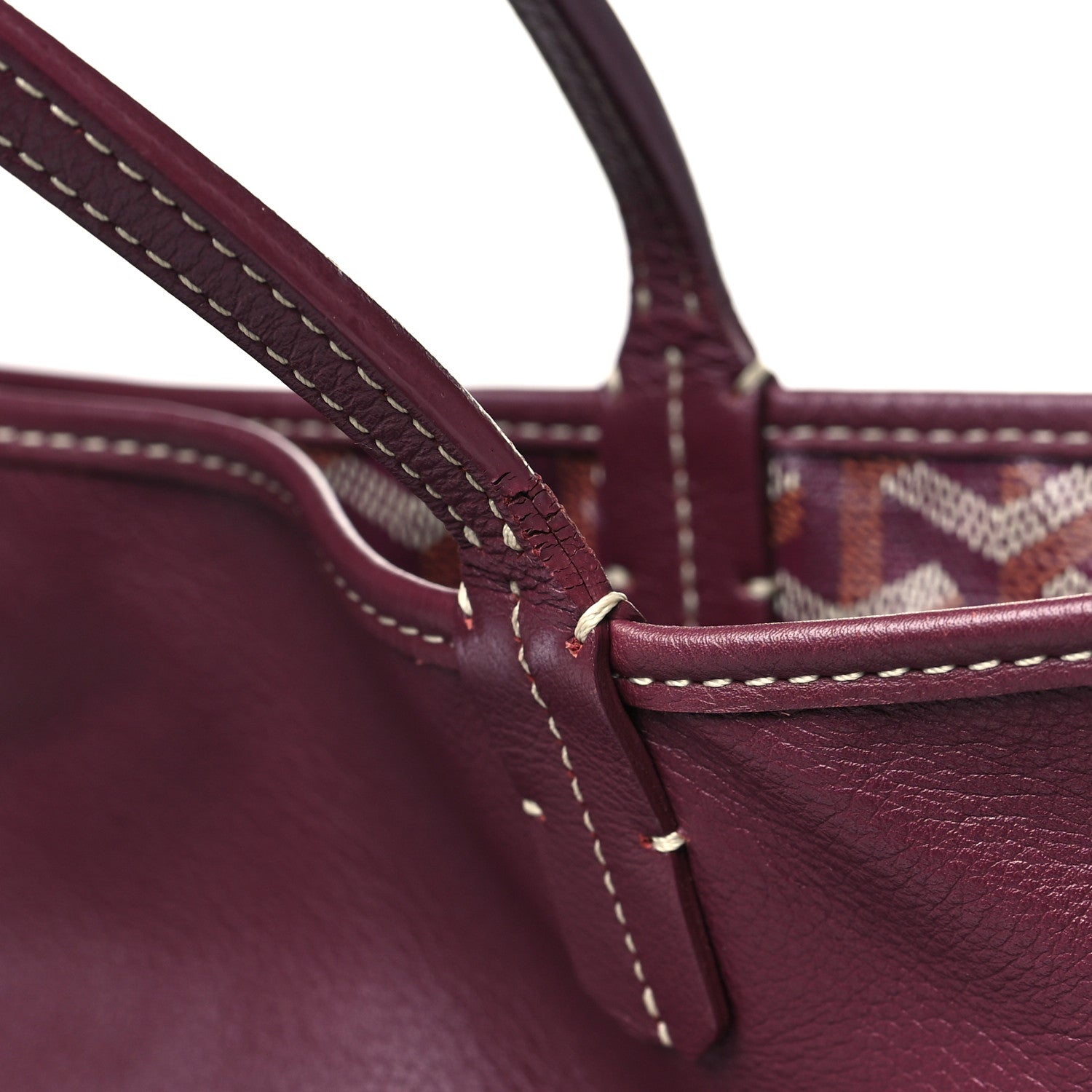Goyard Goyardine Reversible Anjou PM Burgundy 17 of 17
