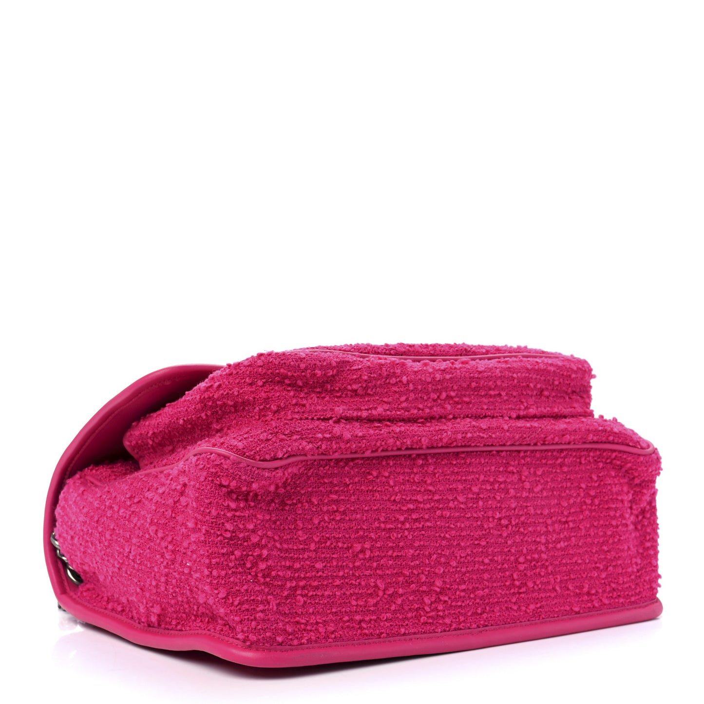 Boucle Tweed Monogram Medium Niki Chain Satchel Pink
