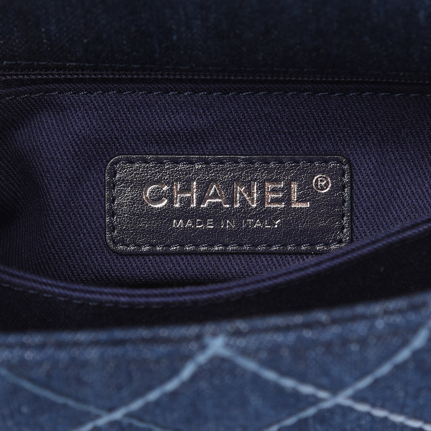 Chanel Denim Quilted Mini Coco Handle Flap Blue 6 of 9