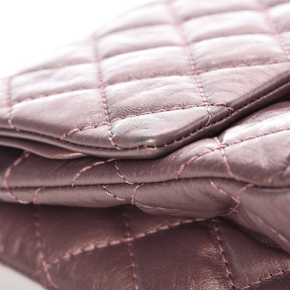 Chanel Metallic Aged Calfskin Quilted 2.55 Reissue 226 Flap Rose Fonce 11 of 11