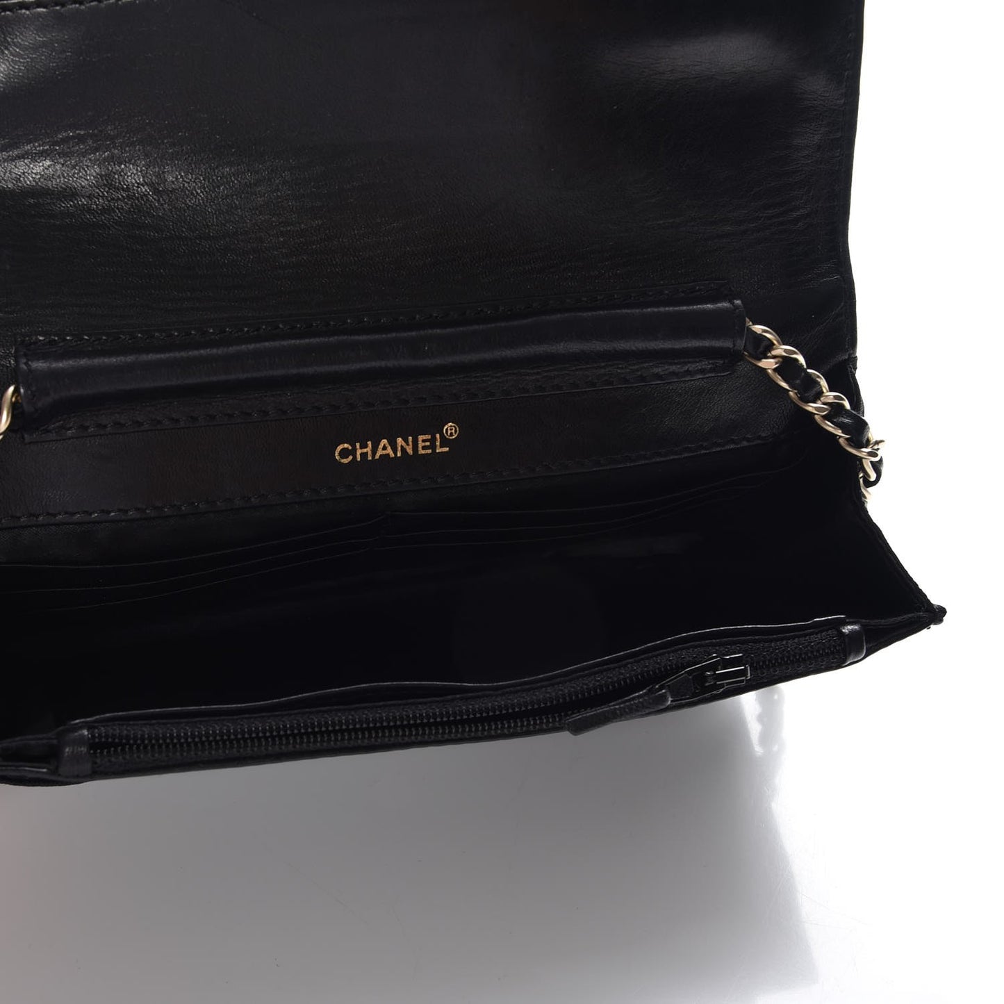 Nylon Travel Wallet On Chain WOC Black