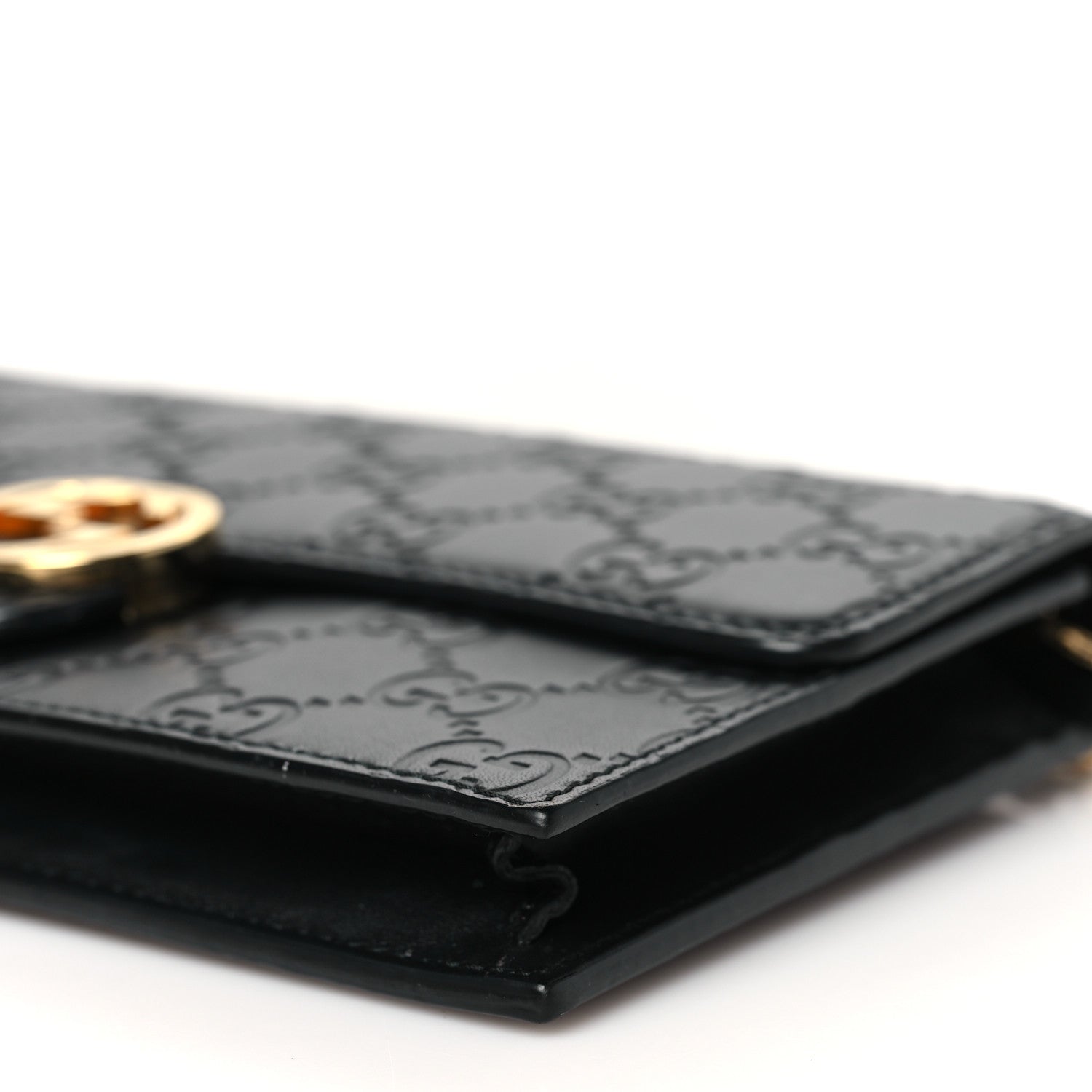 Gucci Guccissima Icon Chain Wallet Black 10 of 10