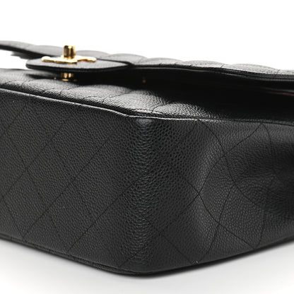 Chanel Caviar Quilted Jumbo Double Flap Black 9 of 9