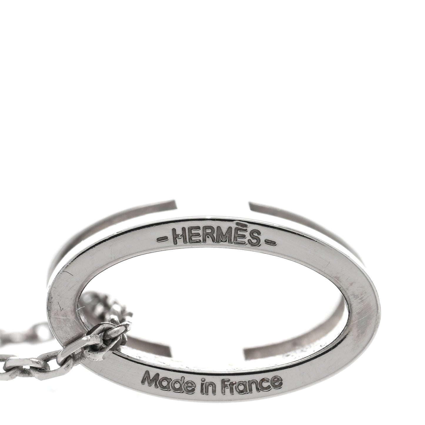 Palladium Mini Pop H Pendant Necklace White