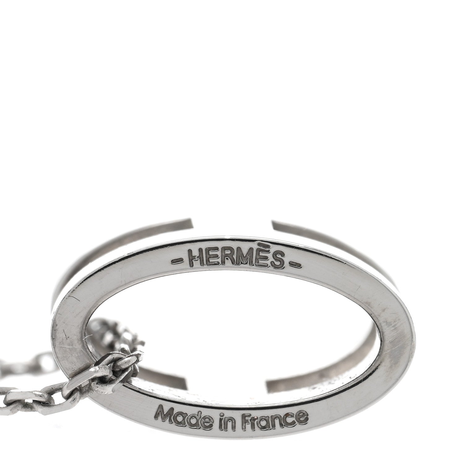 Hermes Palladium Mini Pop H Pendant Necklace White 5 of 6