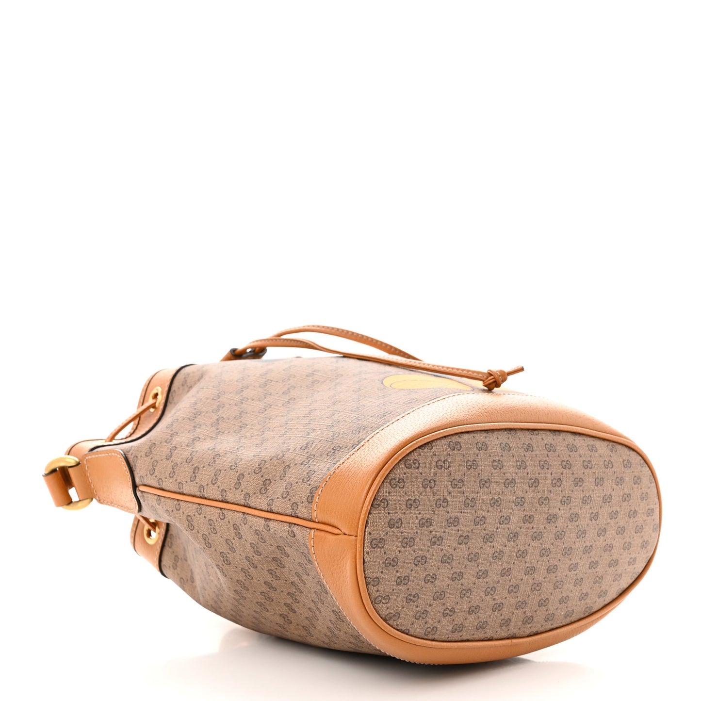 X DISNEY Mini Vintage GG Supreme Monogram Bucket Bag Beige Vintage Sun Oil