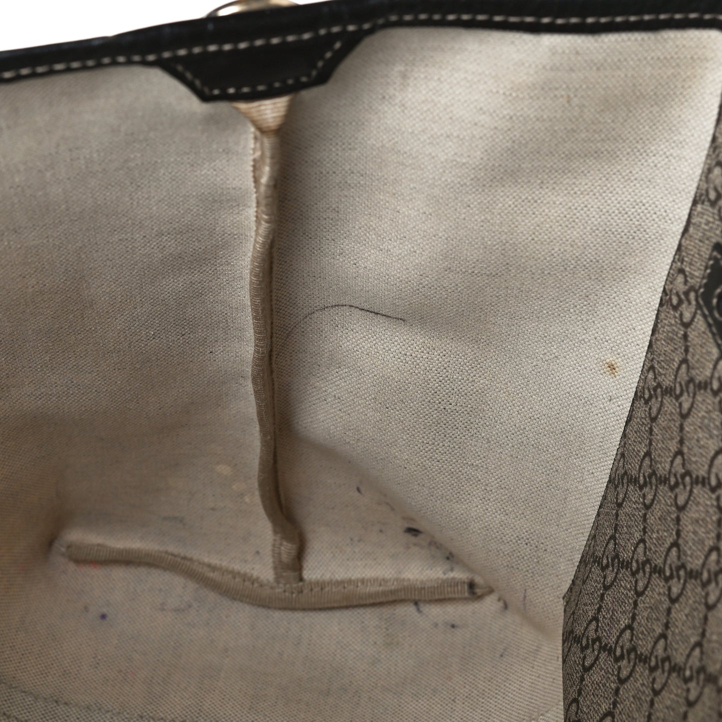 GG Plus Monogram Tattoo Heart Medium Joy Tote Dark Brown