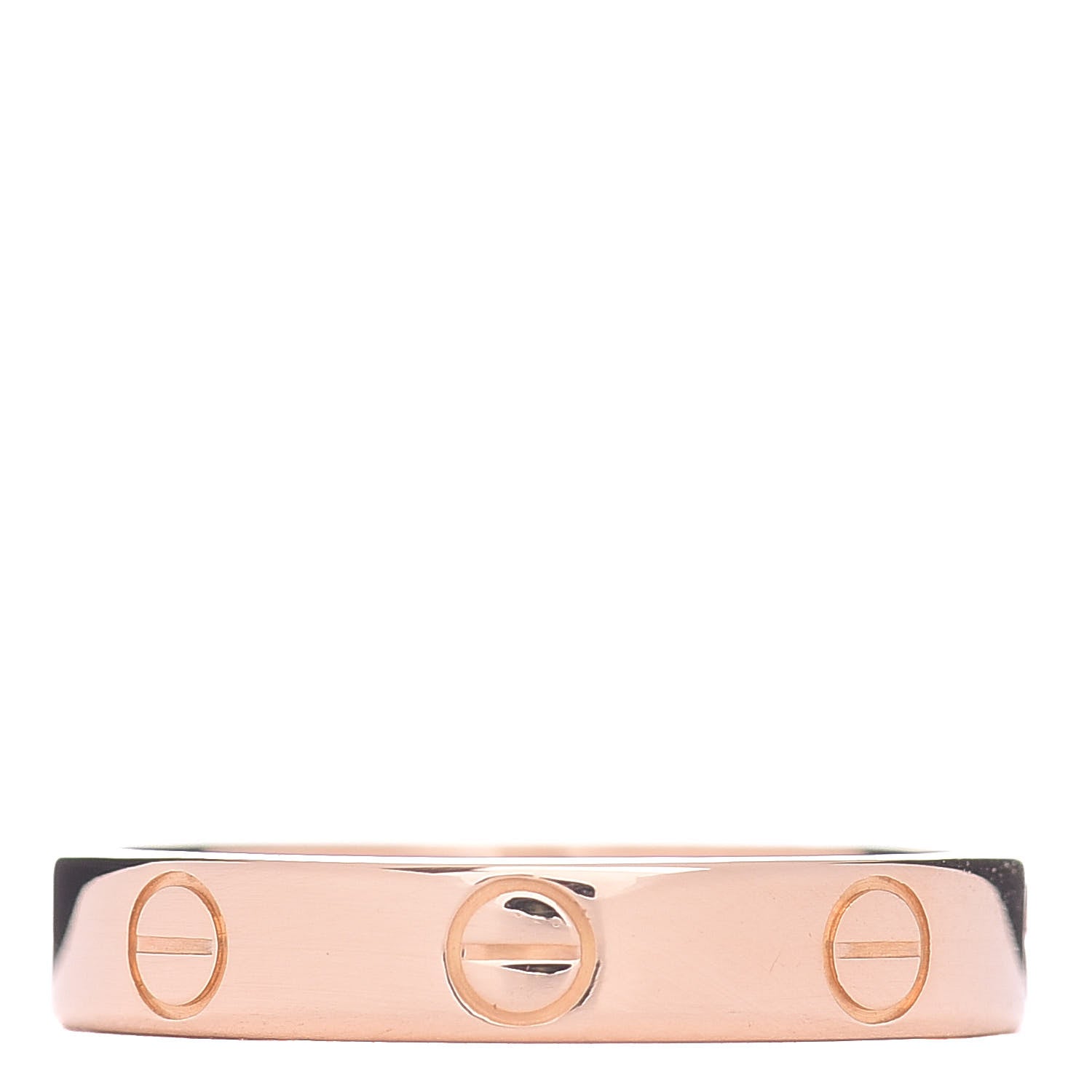 Cartier 18K Pink Gold 3.5mm LOVE Wedding Band Ring 53 6.25 1 of 4