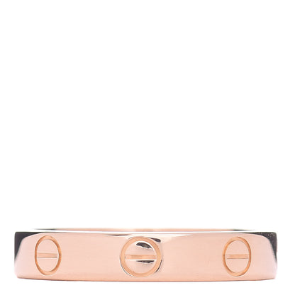 Cartier 18K Pink Gold 3.5mm LOVE Wedding Band Ring 53 6.25 1 of 4