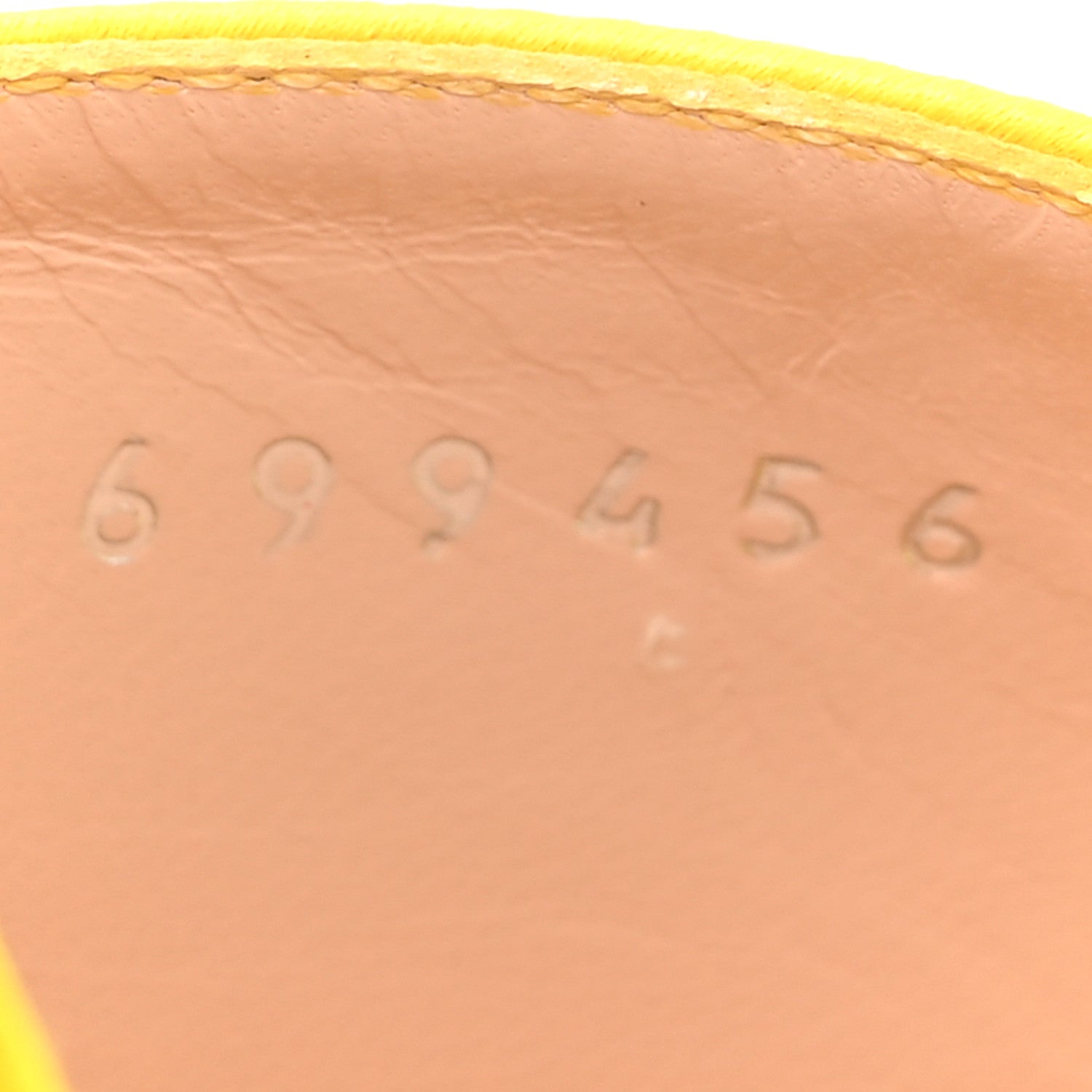 Gucci Satin Shawana Flower Sandals 38.5 Shine Yellow 9 of 14