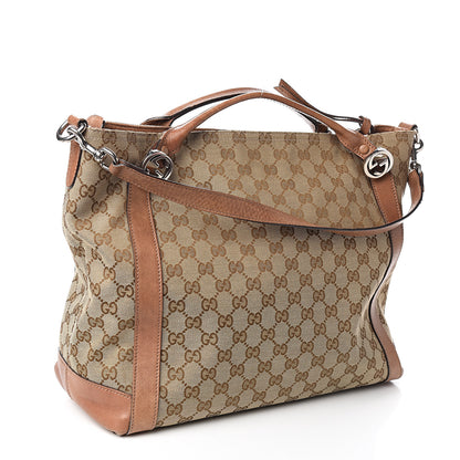 Gucci Monogram Old Libeccio Medium Miss GG Top Handle Bag Beige Ebony Light Brown 2 of 13
