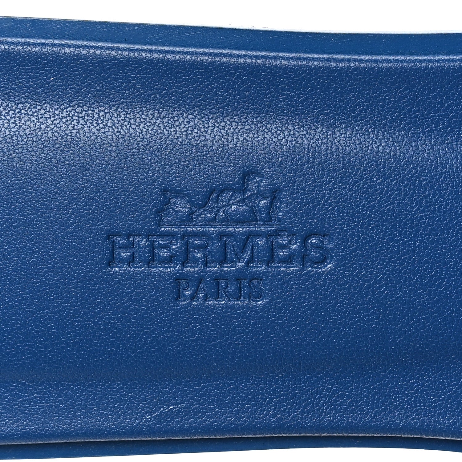 Hermes Epsom Oran Sandals 37 Bleu Bleuet 7 of 8