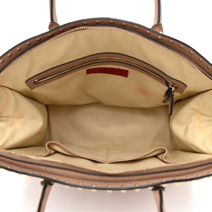 Valentino Garavani Vitello Rockstud Dome Shopper Alpaca 5 of 14