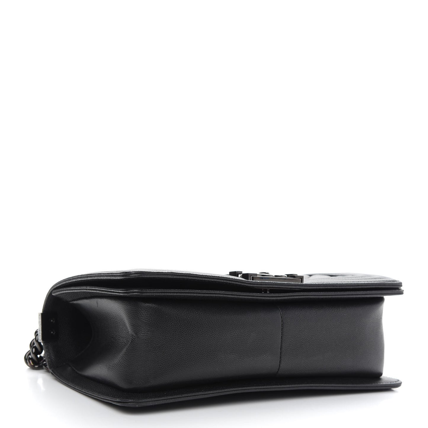 Caviar Quilted Medium Boy Flap So Black