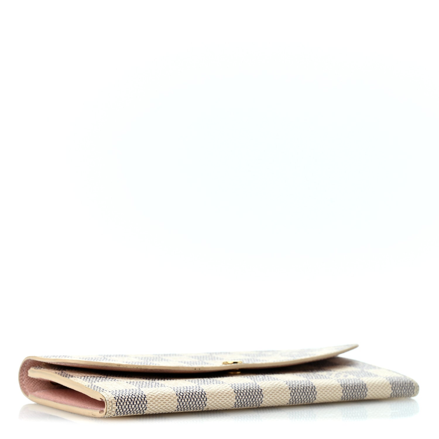 Louis Vuitton Damier Azur Emilie Wallet Rose Ballerine 4 of 10