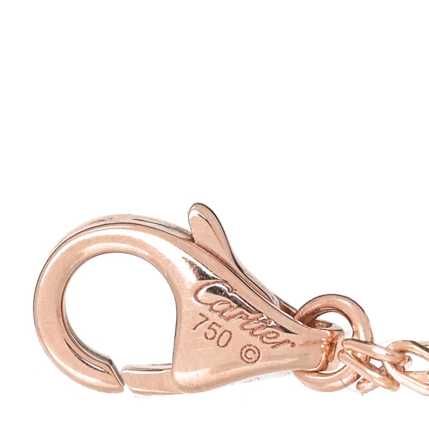 18K Pink Gold Diamond Pink Sapphire LOVE Bracelet