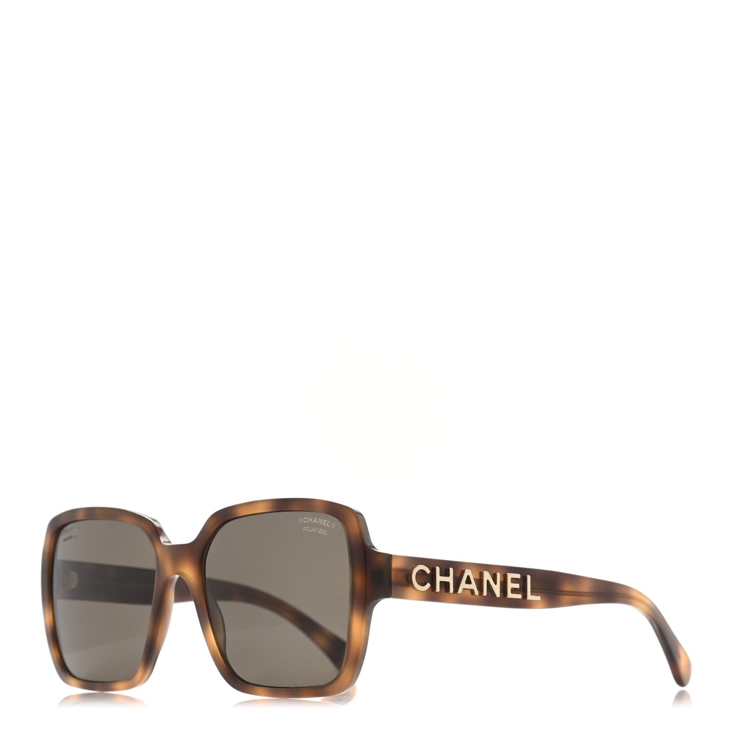 Acetate Polarized Square Sunglasses 5408 Brown