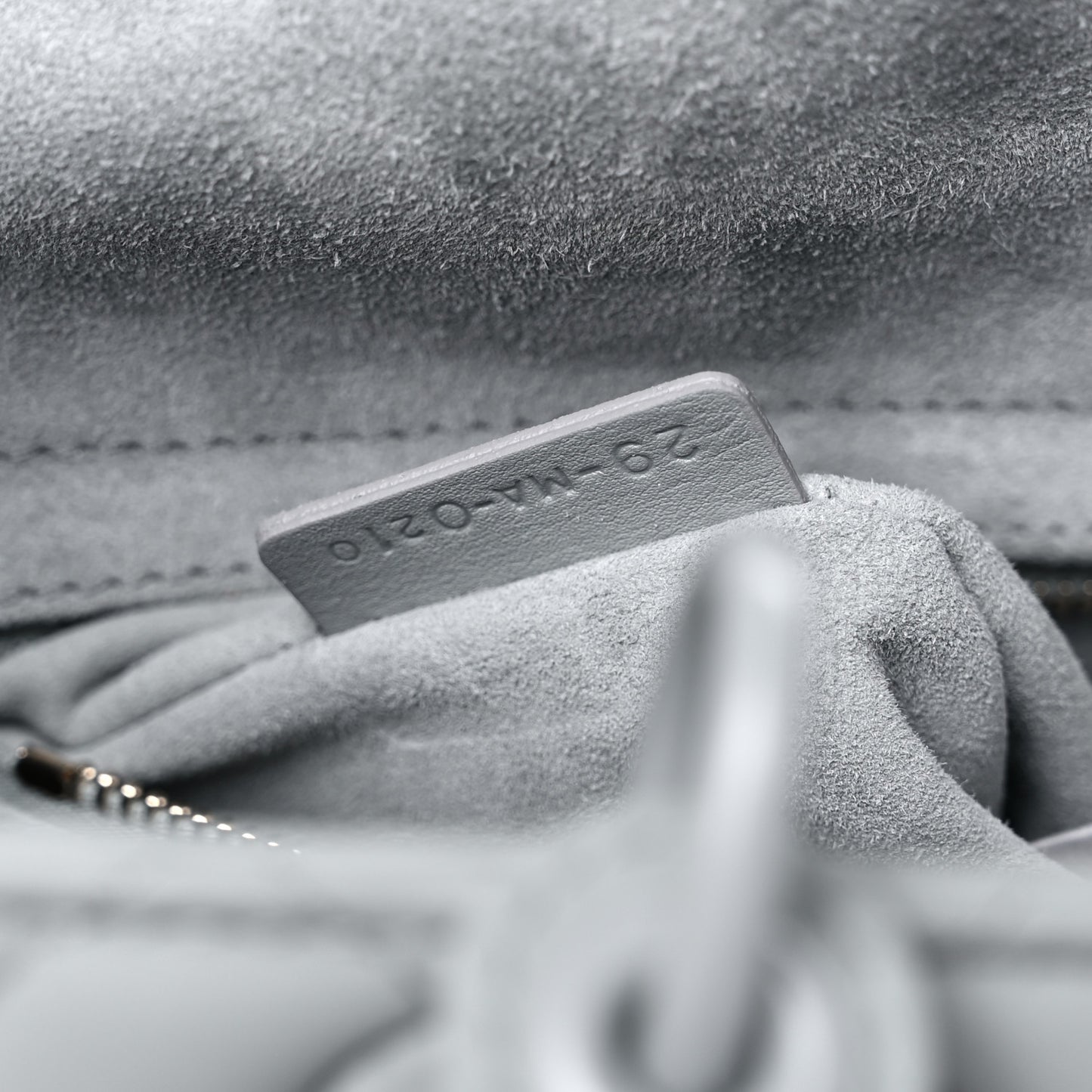 Ultra Matte Calfskin Cannage Large Lady Dior Grey Stone