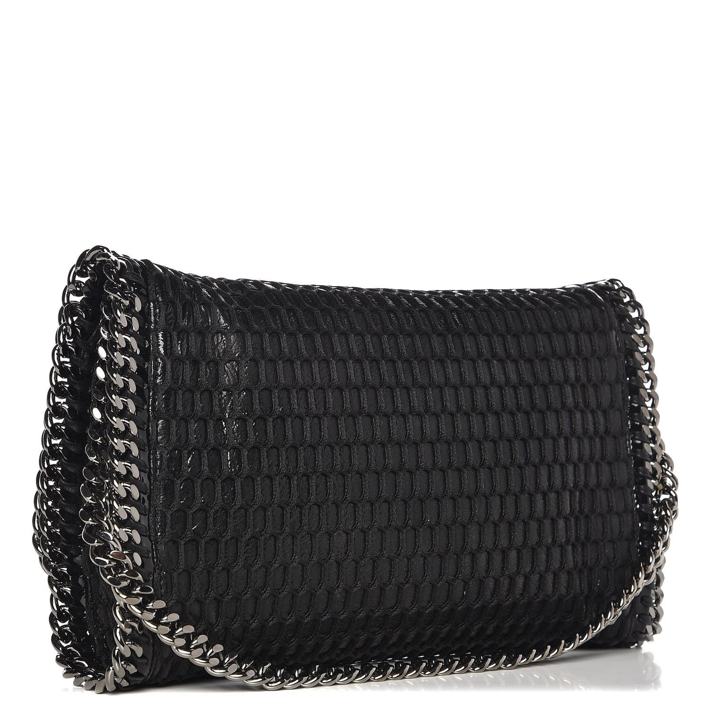 Net Patent Falabella Clutch Black