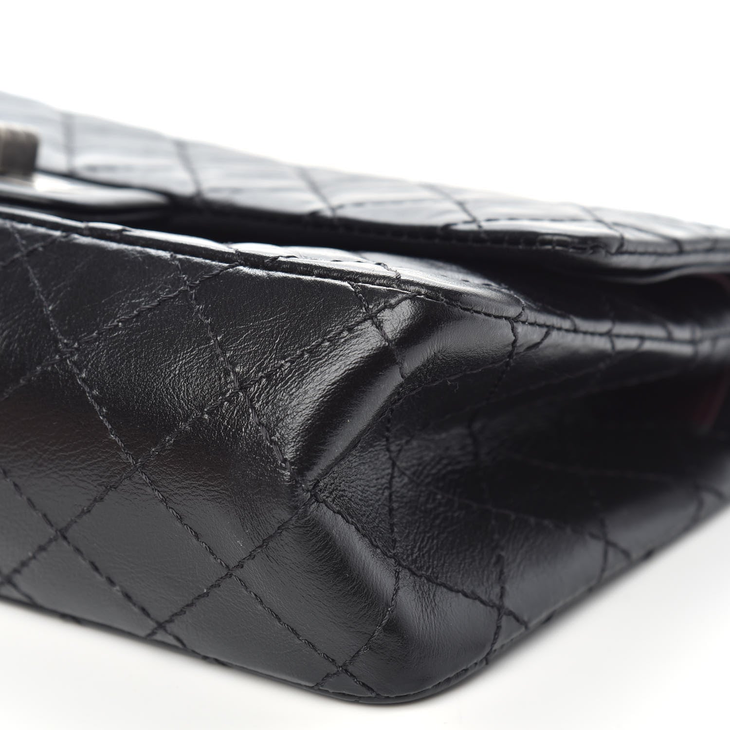 Chanel Aged Calfskin Quilted 2.55 Reissue 225 Flap Black 9 of 11