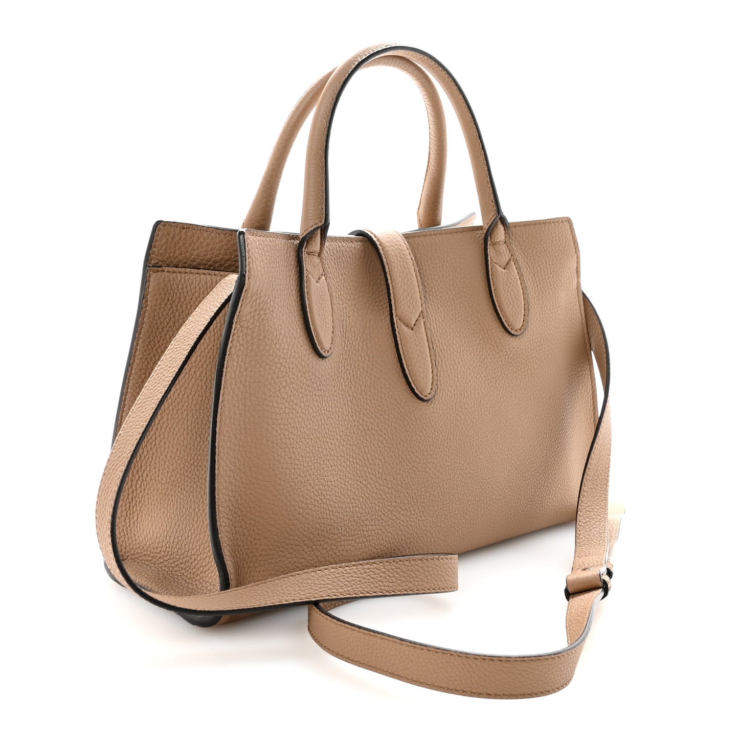 Soft Calfskin Small Jackie Top Handle Bag Taupe