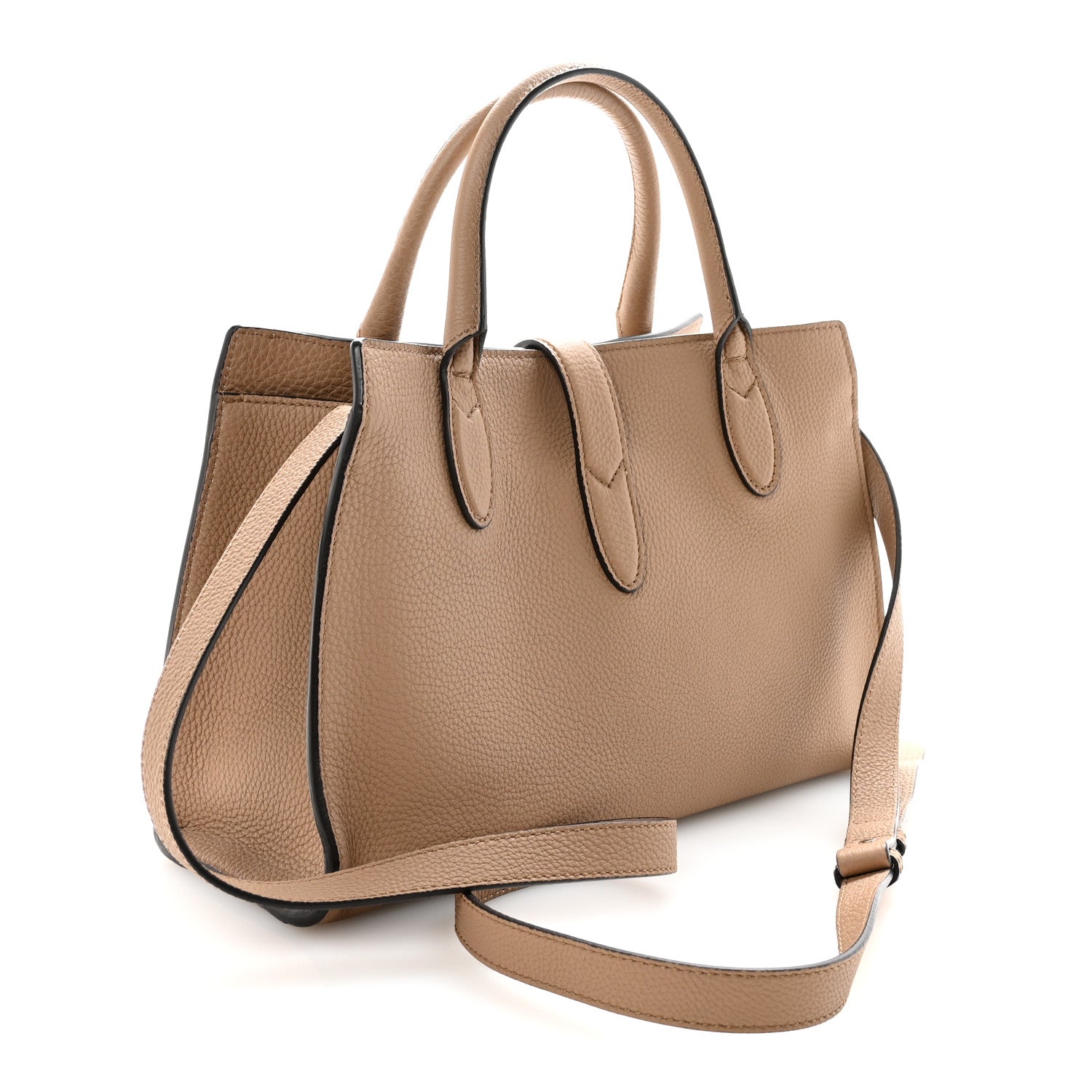 Gucci Soft Calfskin Small Jackie Top Handle Bag Taupe 3 of 10