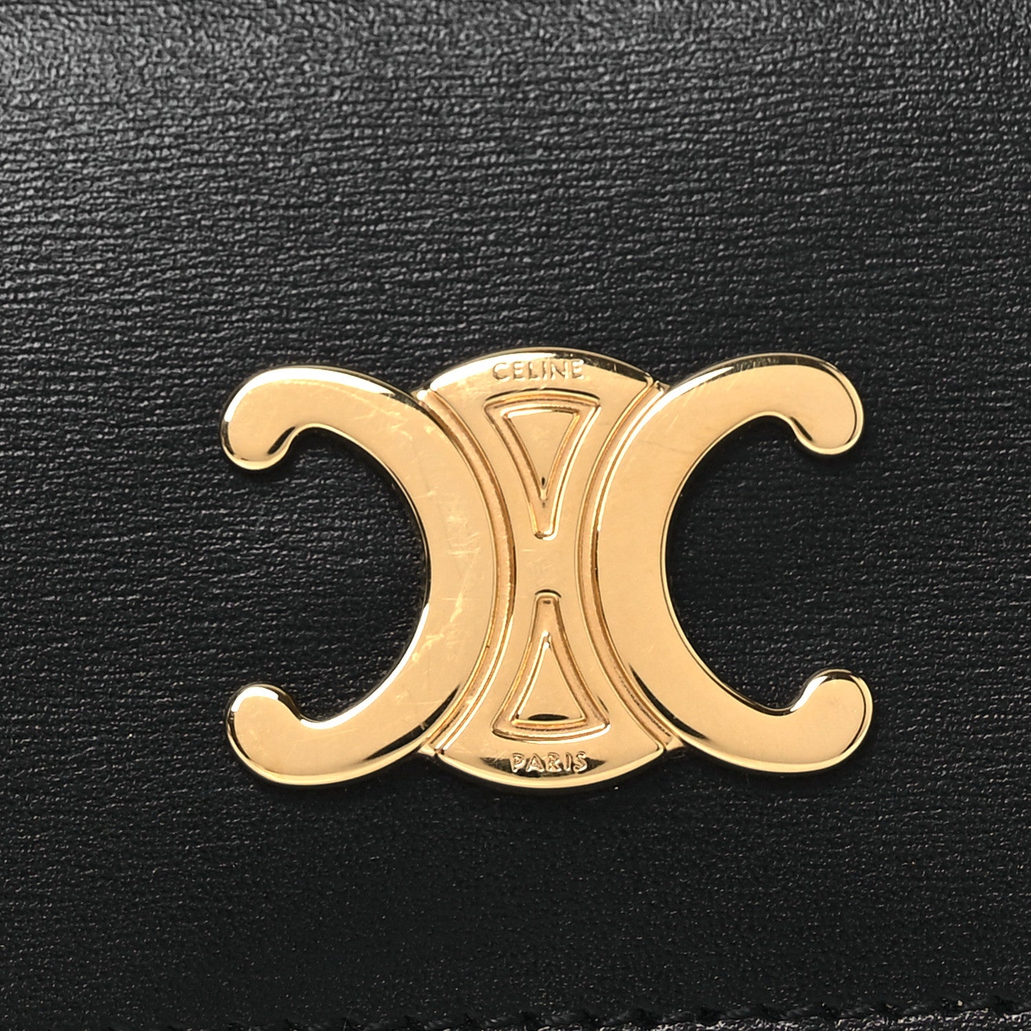 Celine Shiny Calfskin Triomphe Key Case Black 1732204 – FASHIONPHILE