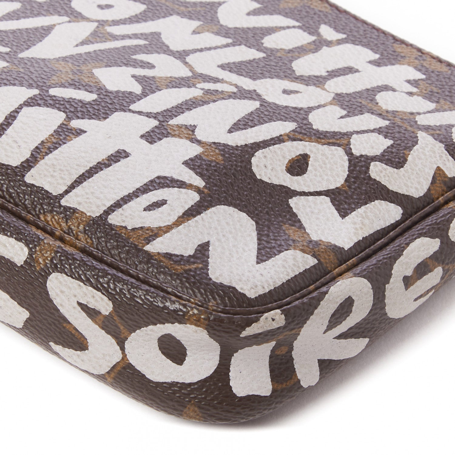 Louis Vuitton Monogram Graffiti Pochette Accessories Silver 4 of 8