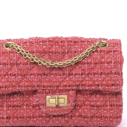 Chanel Tweed Quilted Mini 2.55 Reissue Flap Red Ecru Black 10 of 11