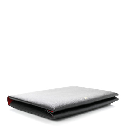 Prada Saffiano Pouch Black Rosso 5 of 9