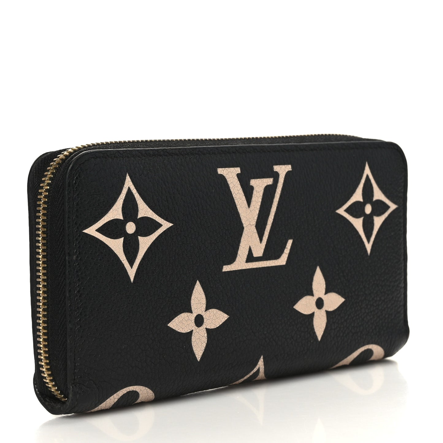 Empreinte Monogram Giant Zippy Wallet Black Beige