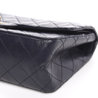 Chanel Aged Calfskin Quilted 2.55 Reissue 225 Flap Navy 9 of 11