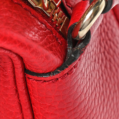 Gucci Pebbled Calfskin Small Soho Disco Bag Tabasco Red 10 of 10