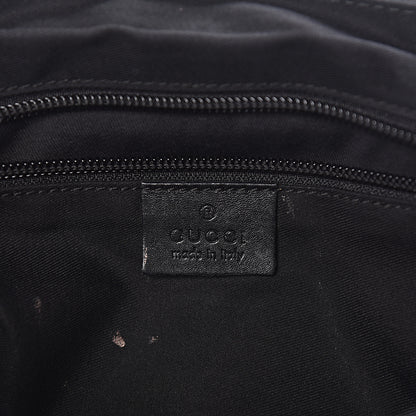 Gucci Monogram Small Double Buckle Flap Messenger Bag Black 7 of 19