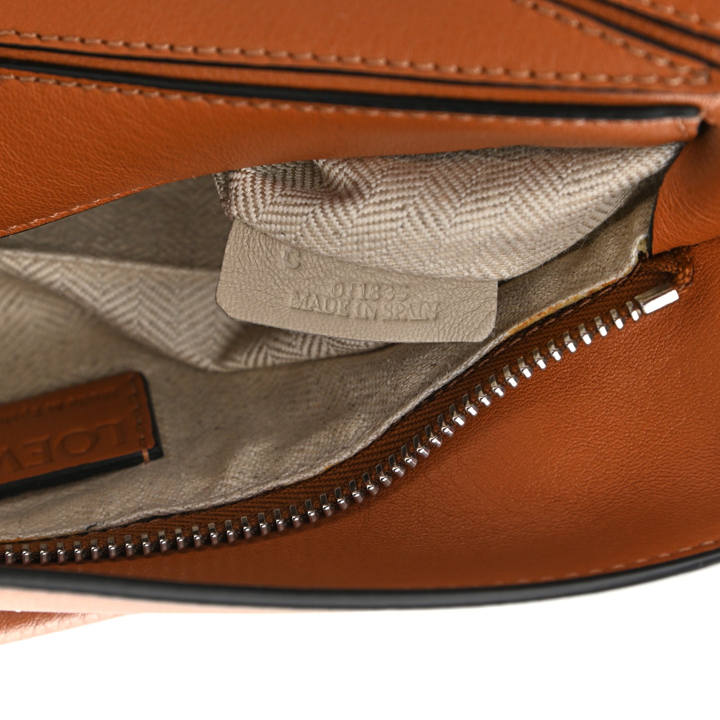 Calfskin Small Puzzle Bag Tan
