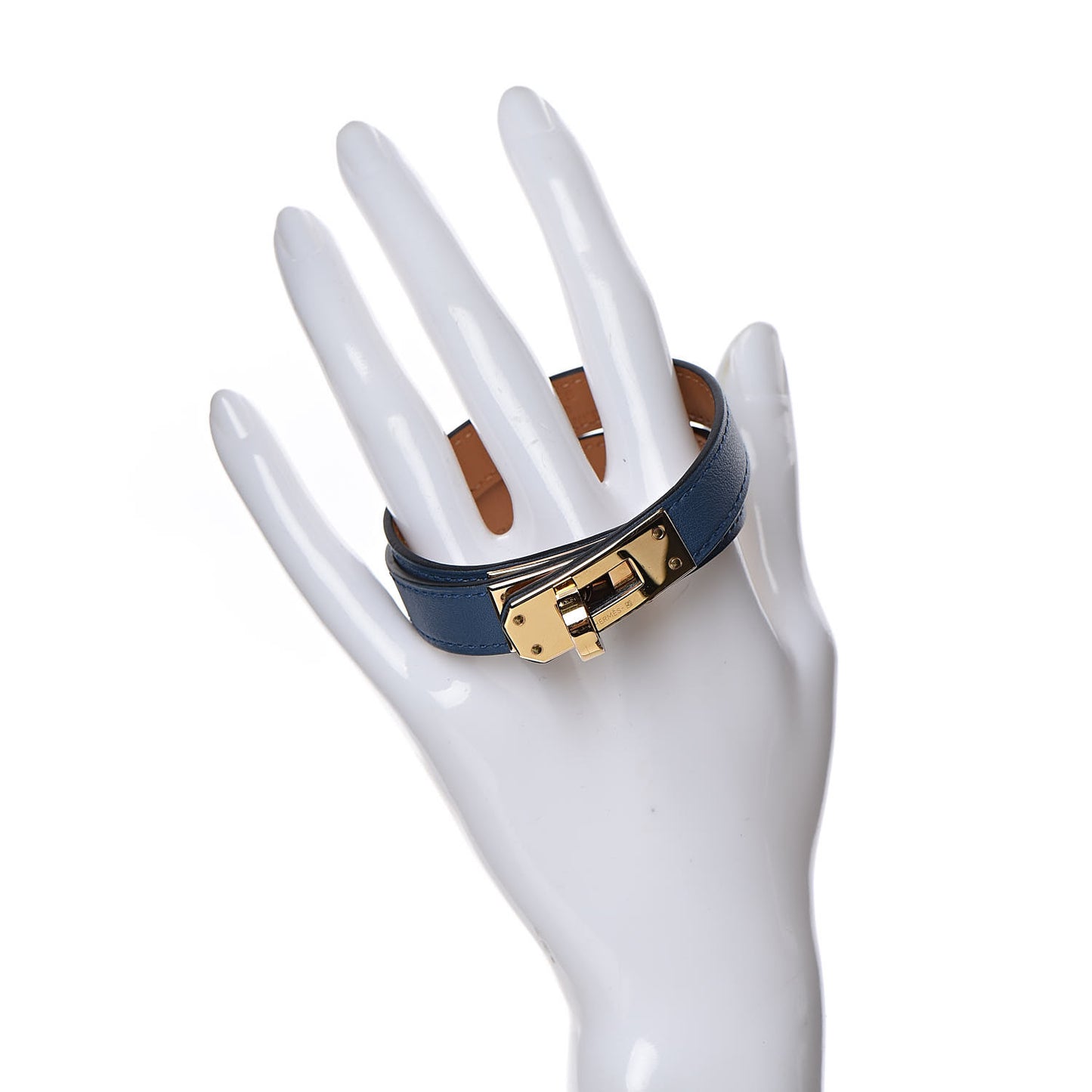 Swift Kelly Double Tour Bracelet M Bleu Agate