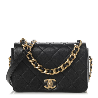 Chanel Caviar Quilted Small Fashion Therapy Flap Bag Black 1 of 11