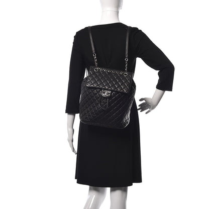 Chanel Calfskin Quilted Large Urban Spirit Backpack Black 2 of 10