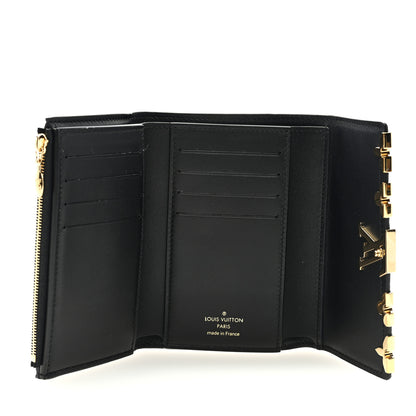 Louis Vuitton Taurillon Embellished Capucines Compact Wallet Black 5 of 6