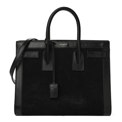 Saint Laurent Suede Calfskin Small Sac De Jour Black 1 of 11