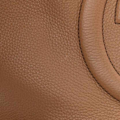 Gucci Pebbled Calfskin Large Soho Hobo Camelia 11 of 15