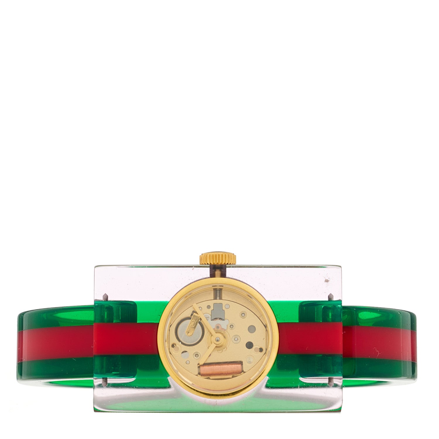 Gucci Stainless Steel Plexiglass 24mm Quartz Watch 2 of 4