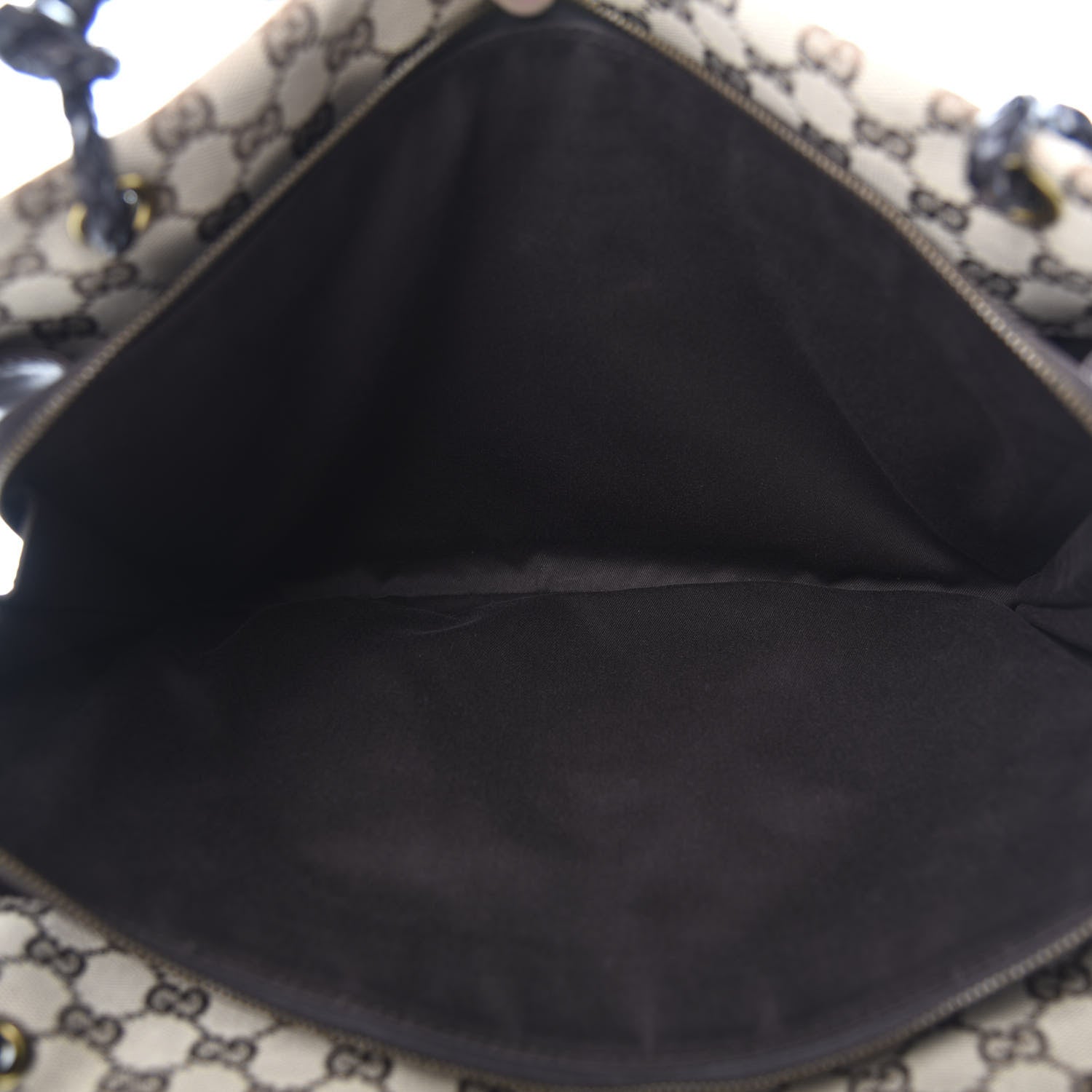 Gucci Monogram Woven Shoulder Bag Brown 5 of 12