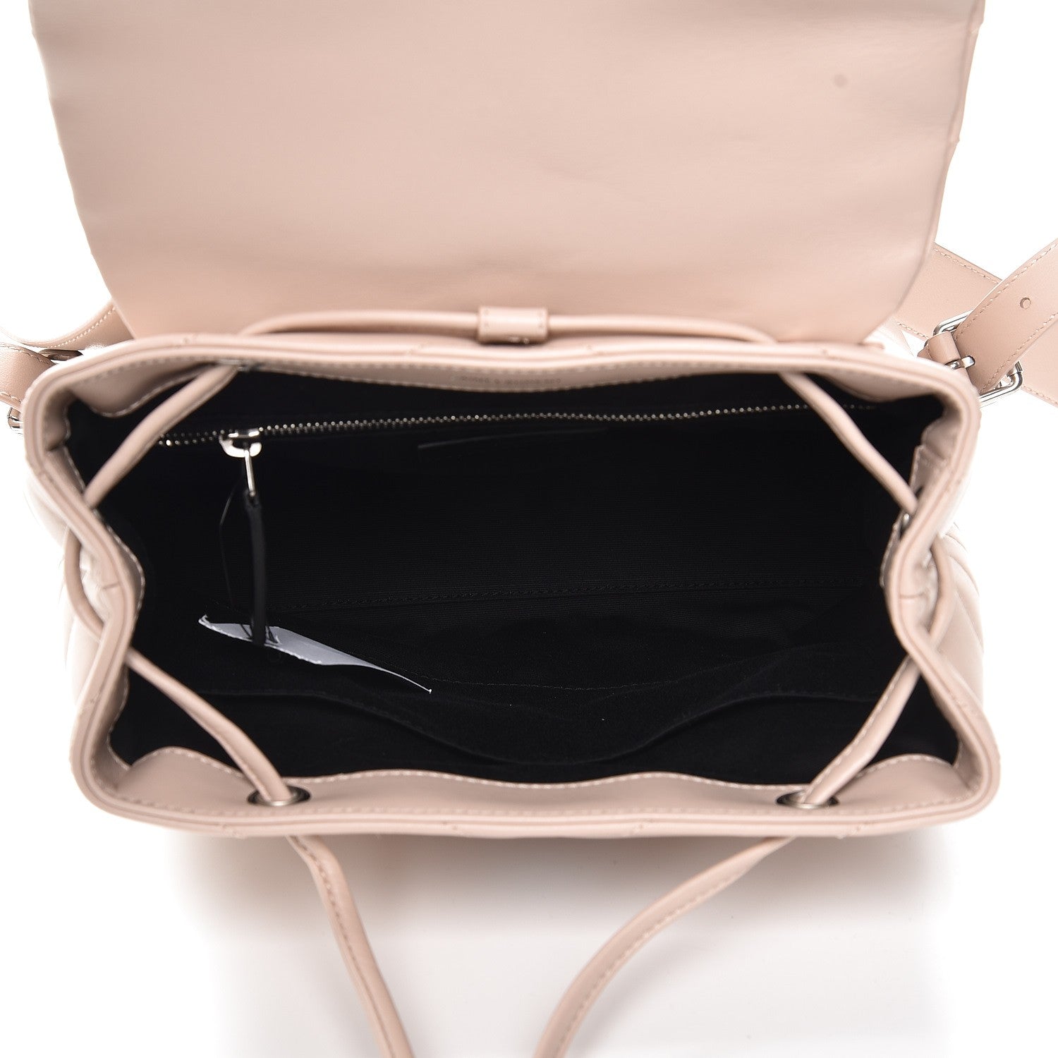 Saint Laurent Calfskin Y Quilted Monogram Small Loulou Backpack Marble Pink 5 of 9
