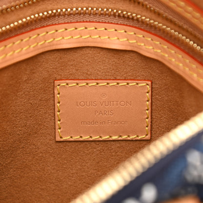 Louis Vuitton Jacquard Since 1854 Speedy Bandouliere 25 Blue 6 of 11