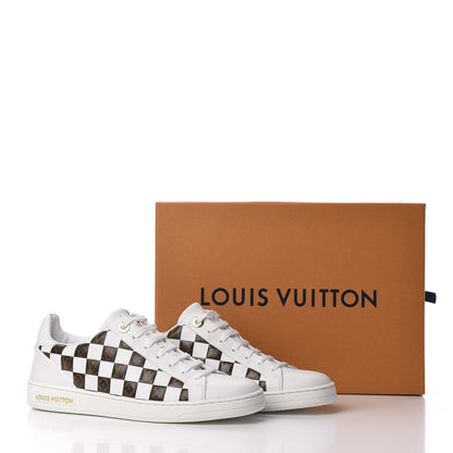Louis Vuitton Calfskin Monogram Damier Tressage Frontrow Sneakers 37.5 White 8 of 8